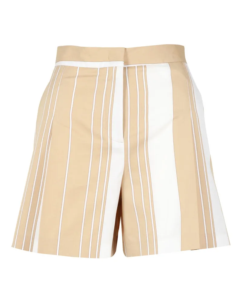 Semicouture Semikouture -Shorts Cammello+bianco