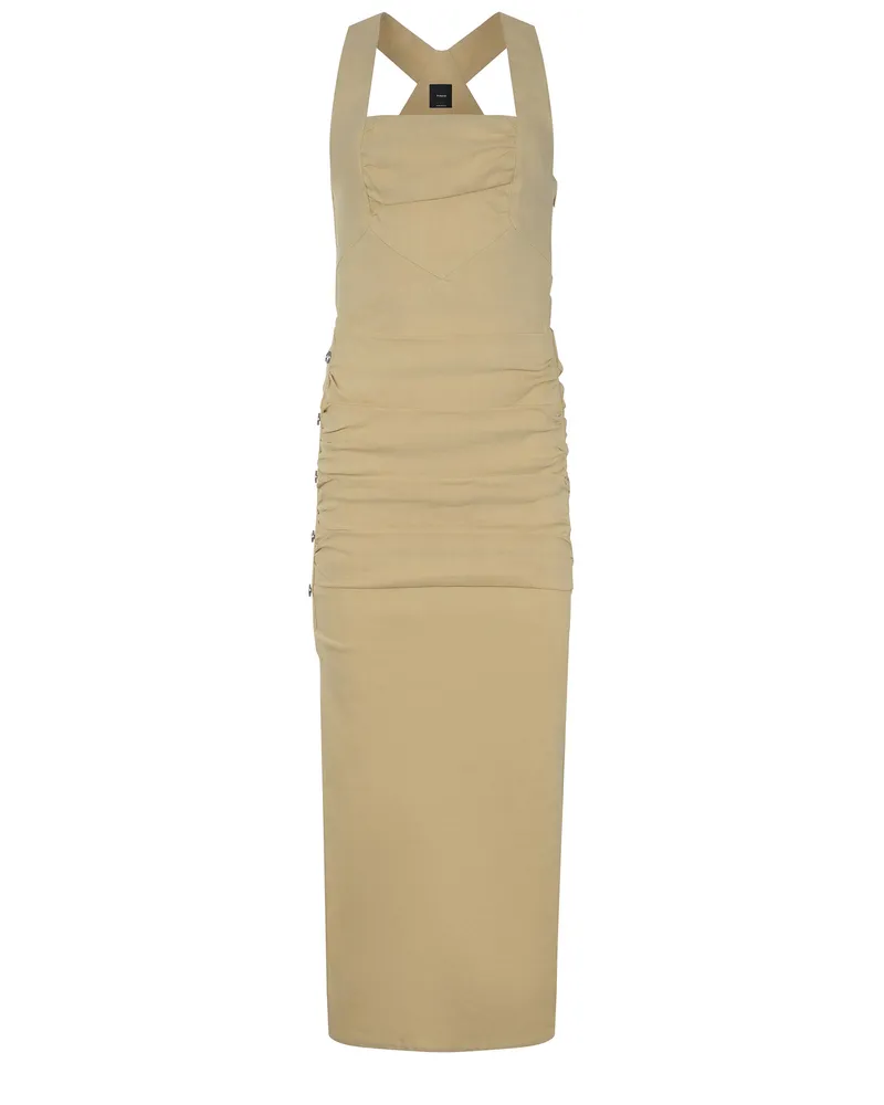 Pinko Surrender" -Kleid aus Leinenmischung Giallo