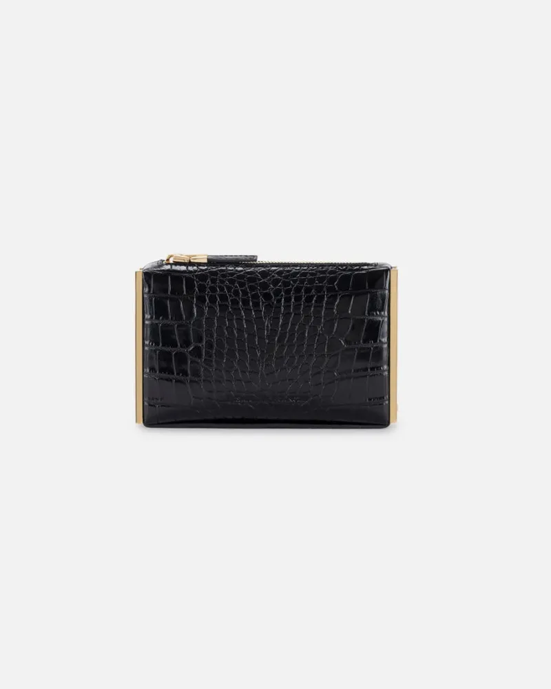 Elisabetta Franchi Clutch mit Reißverschluss Black