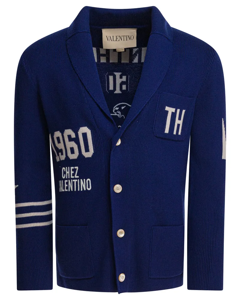 Valentino Garavani Chez Valentino“ Strickjacke Blue