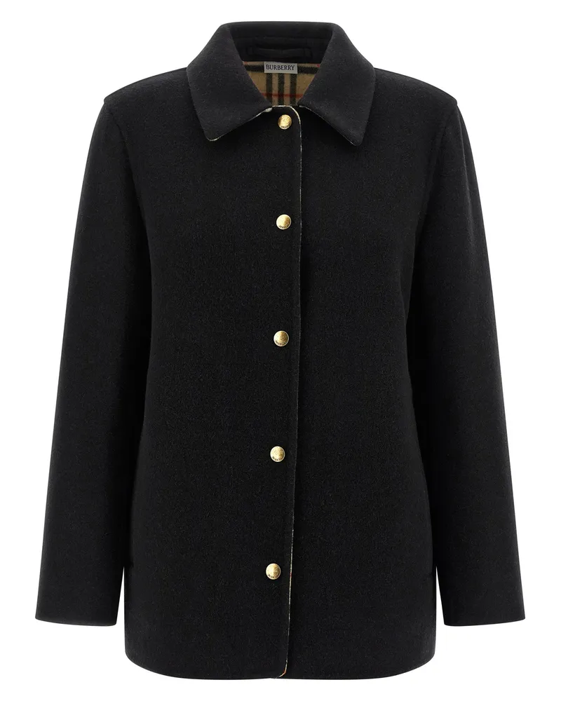 Burberry Burberry Check Futter Jacke Black