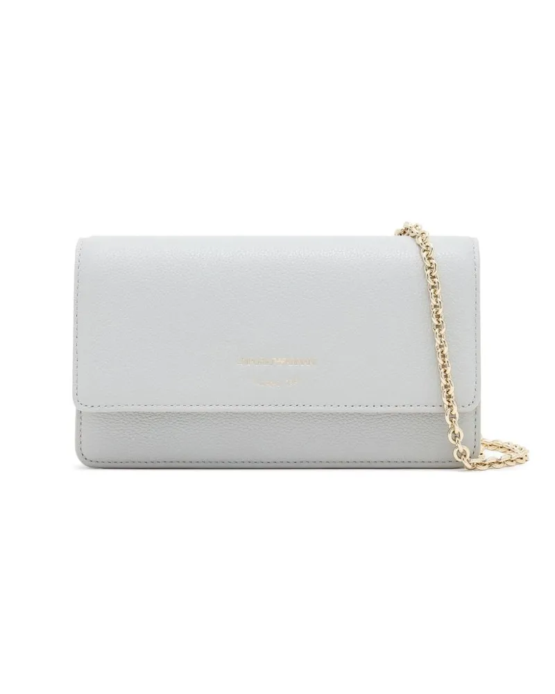 Emporio Armani Leder Mini -Tasche Grey