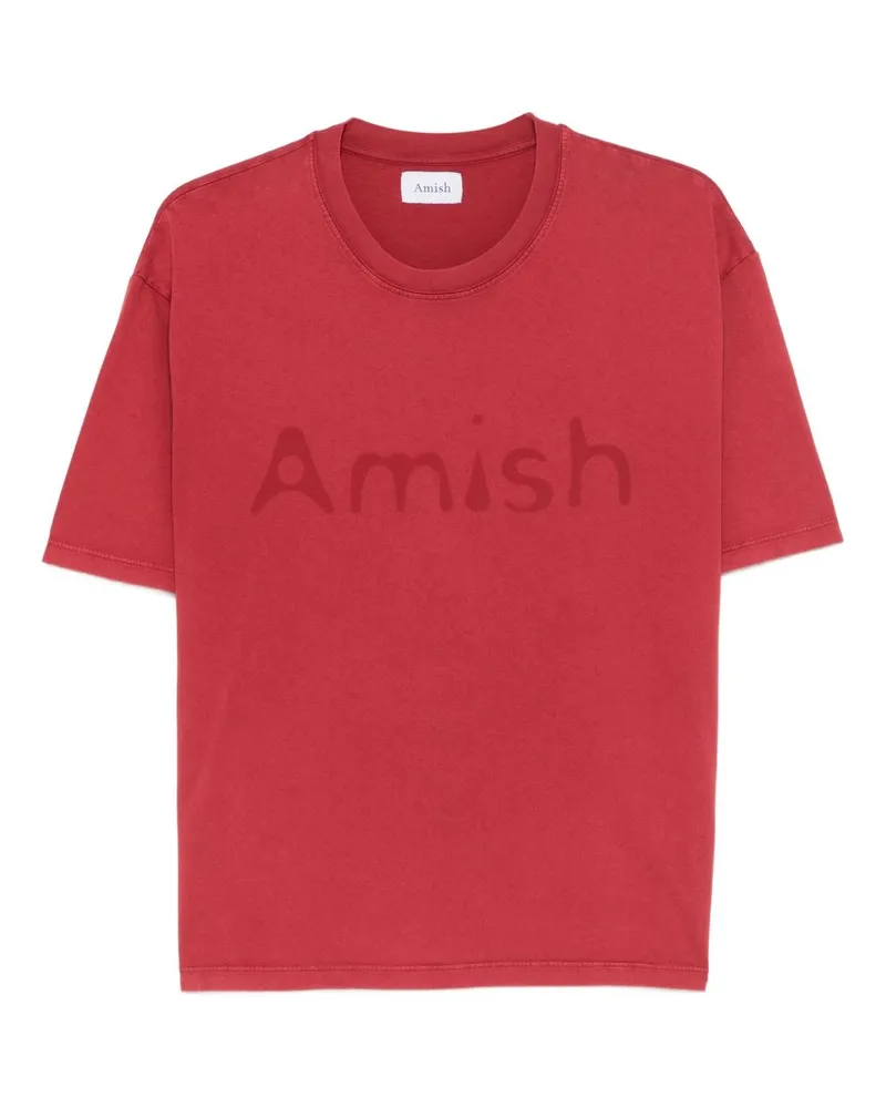 Amish Amische T-Shirts und Polos Rot Red
