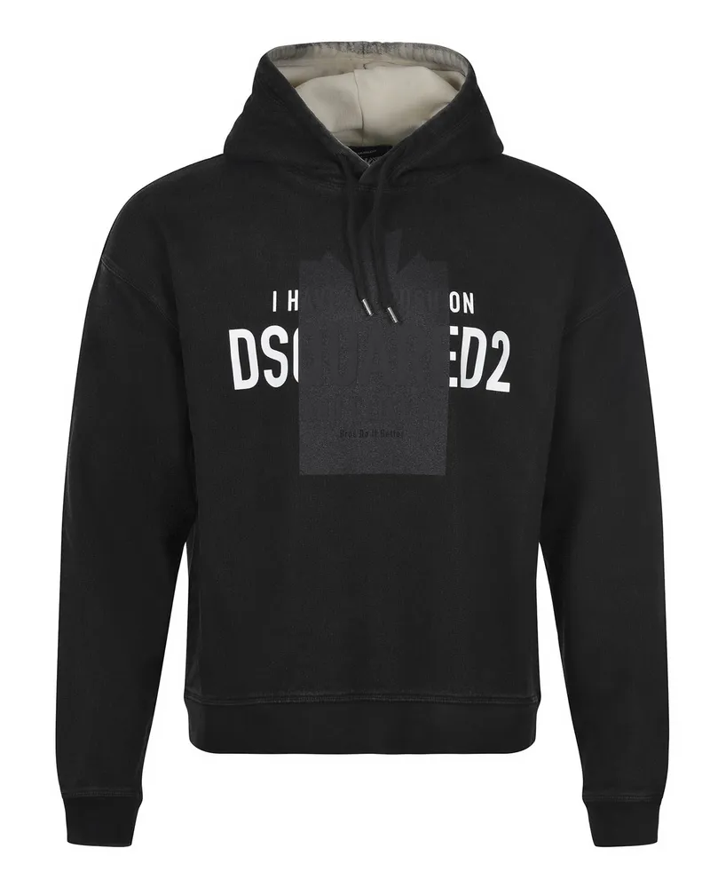 Dsquared2 Sweatshirt aus Baumwolle Black