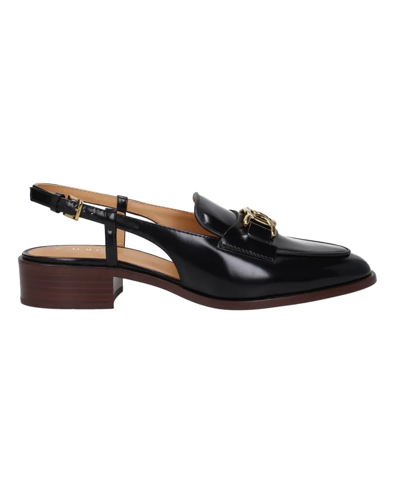 TOD'S Frauen's Ledersandalen Schwarz -