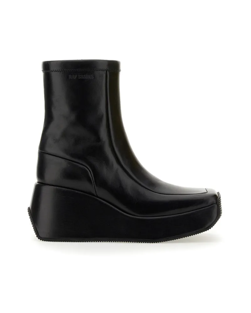 Raf Simons Knöchelstiefel mit Quadratzehen Black