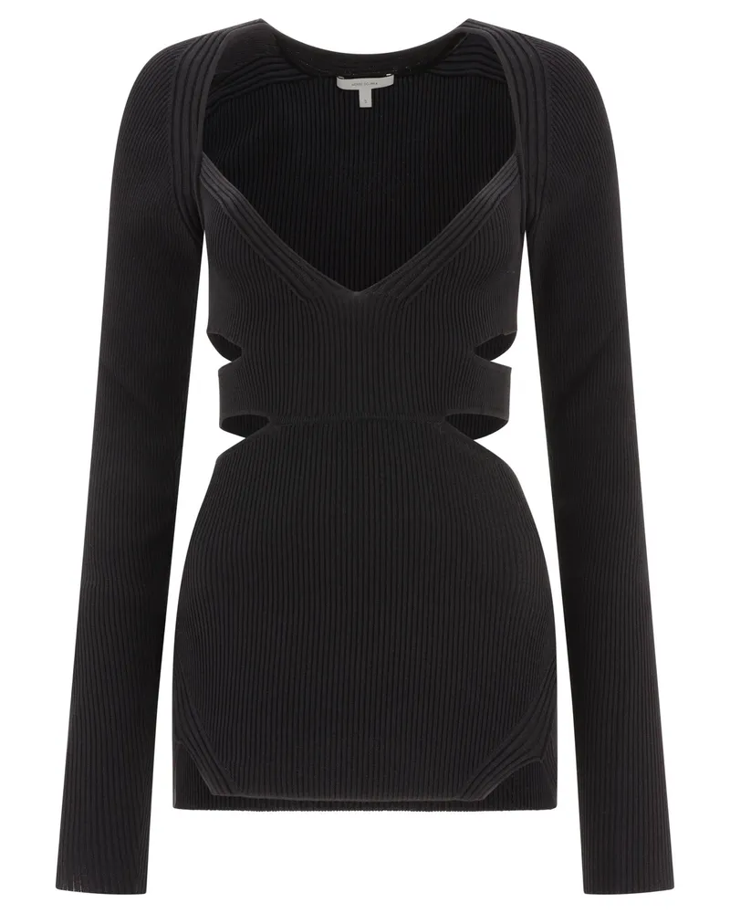 Nensi Dojaka Rippenoberteil Schwarz