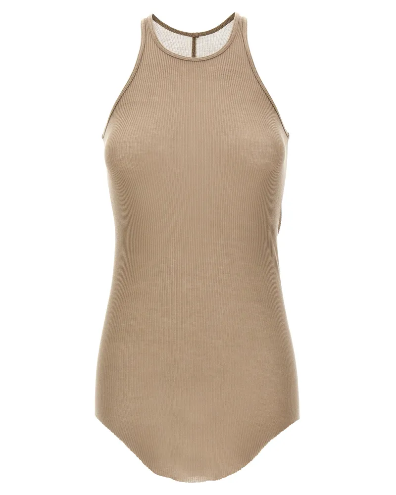 Rick Owens Basic Rib' Tank Top Gray