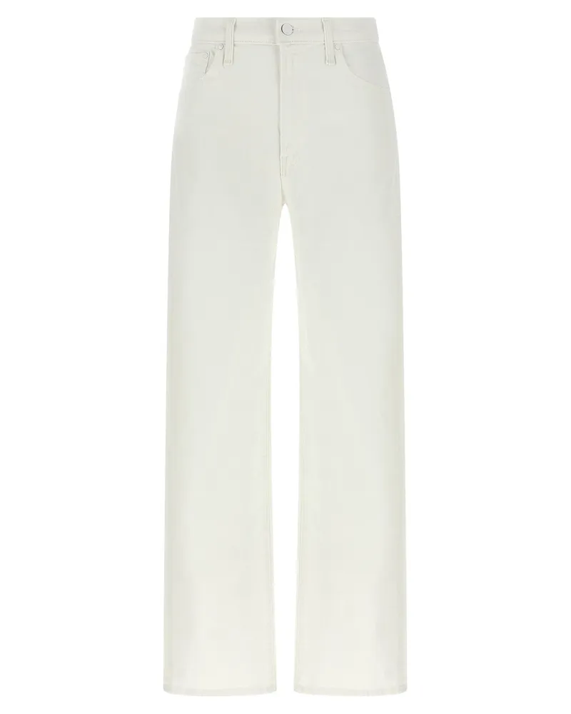 Mother Mutter 'The Dodger Sneak' Jeans White