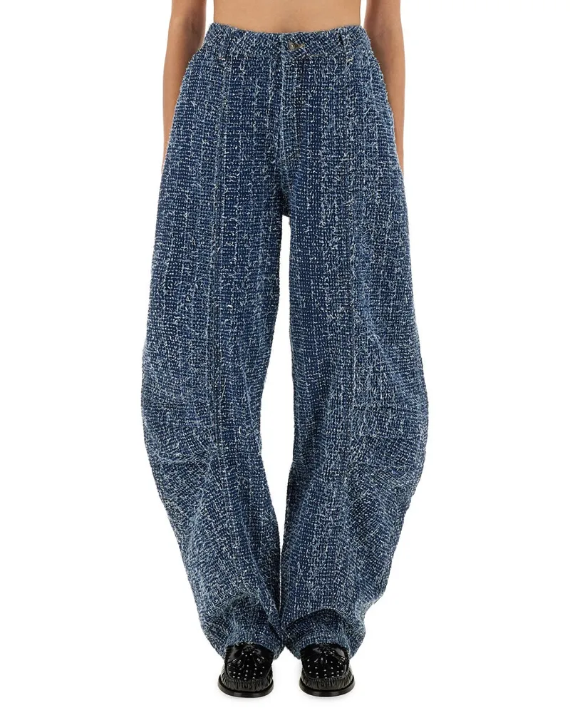 ROTATE Birger Christensen Drehen Sie Birger Christensen Lose Fit Hosen Blue