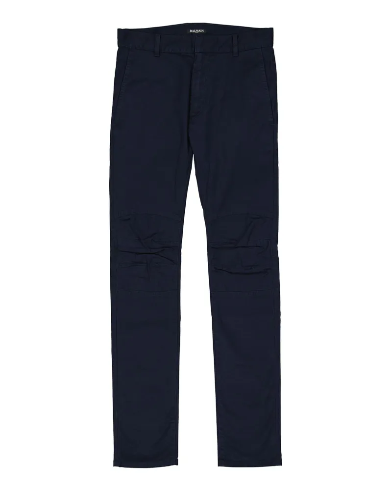 Balmain schlanke Baumwollhosen Blue
