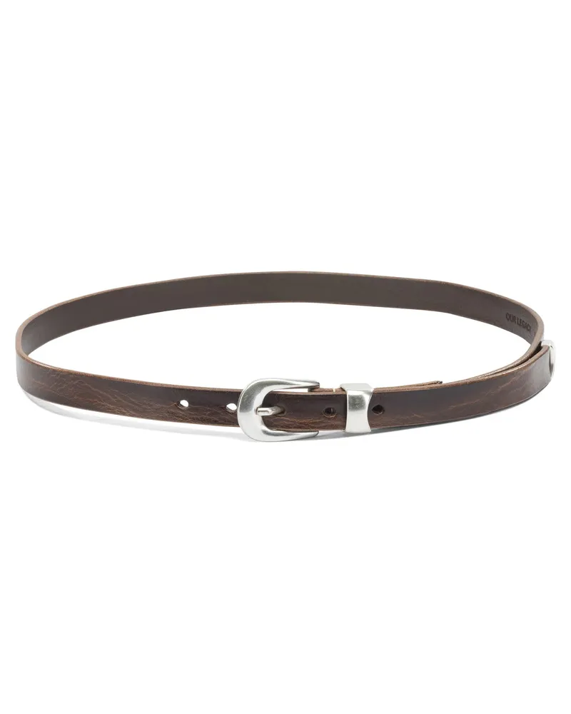 Our Legacy Unser Legacy-Ledergürtel Brown