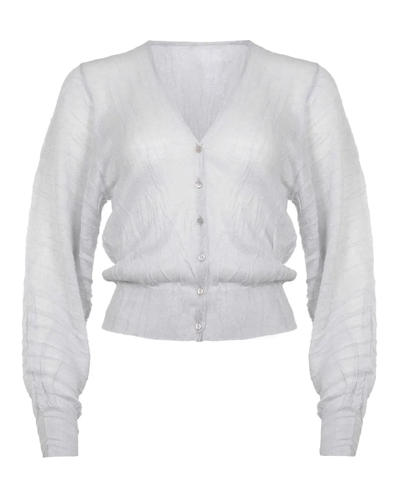 SOLOTRE Pullover aus einer Viskose -Mischung Silver