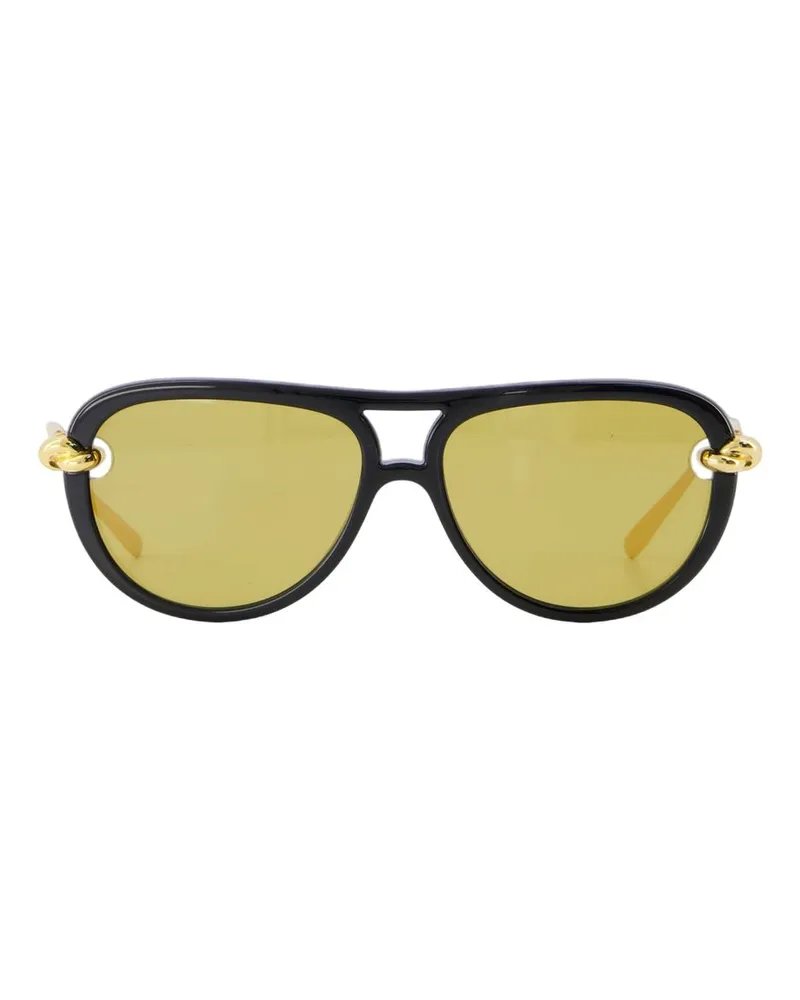Bottega Veneta Bv1418s Sonnenbrille  Acetat Gelb Yellow
