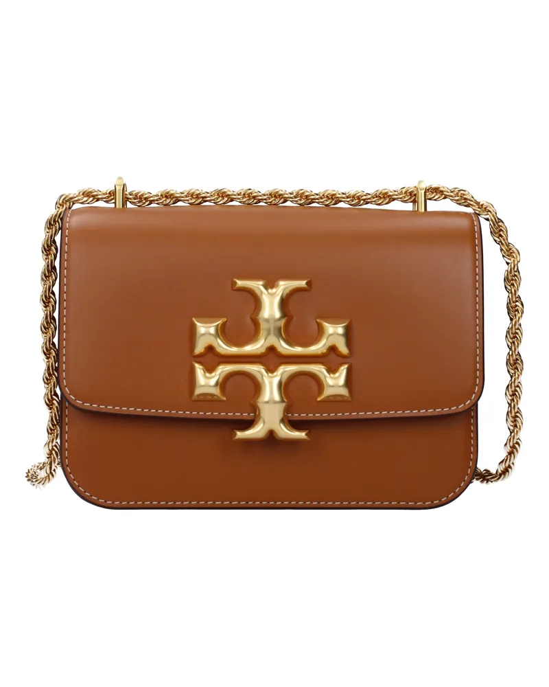Tory Burch Eleanor Damens Umhängetasche Braun/Whiskey-Leder -