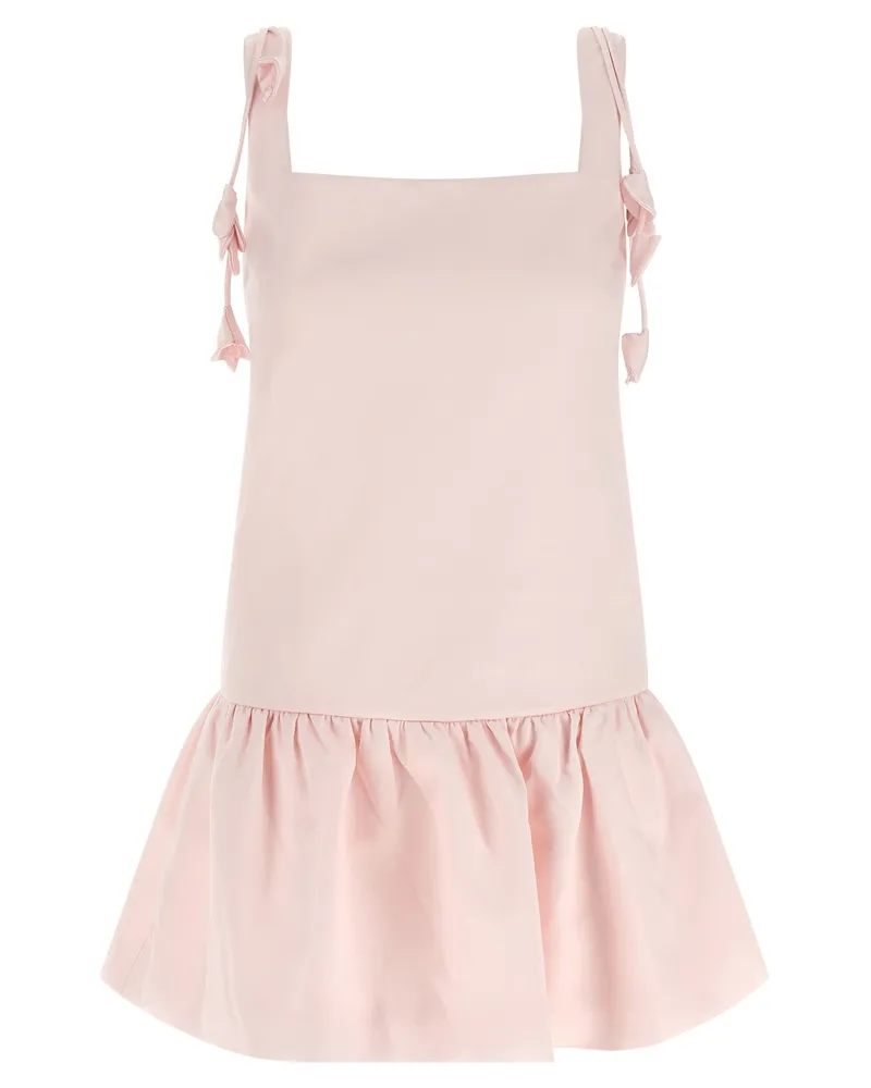 Self-Portrait Kleid „Pink Flower Taffetà“ von Pink