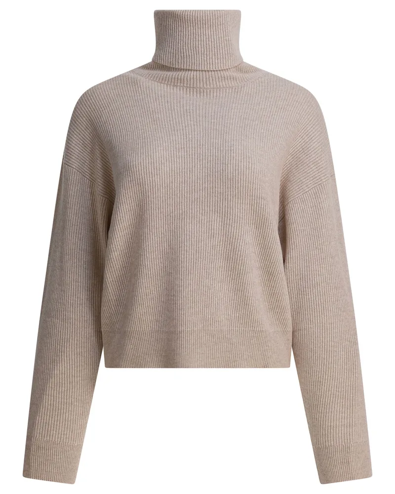 Brunello Cucinelli Pullover aus Wolle und Kaschmir Beige