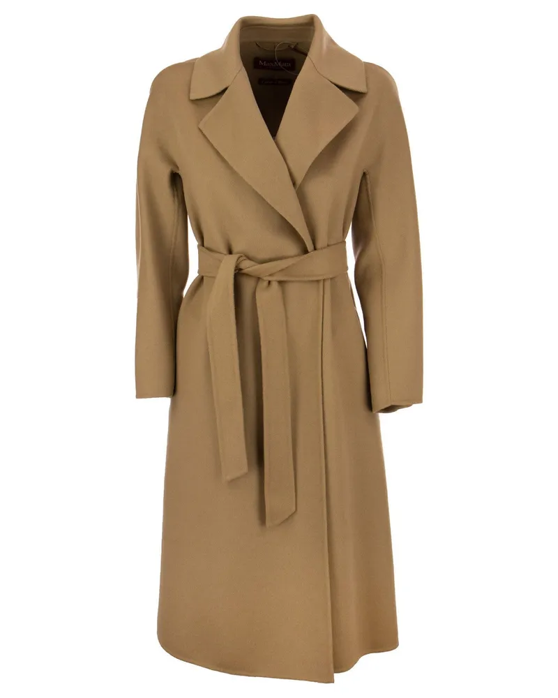 Max Mara Cles Wolle, Kaschmir und Seidenmantel Camel