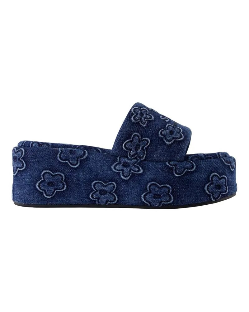 Marc Jacobs Die Plattform Sandalen  Baumwollblau Blue