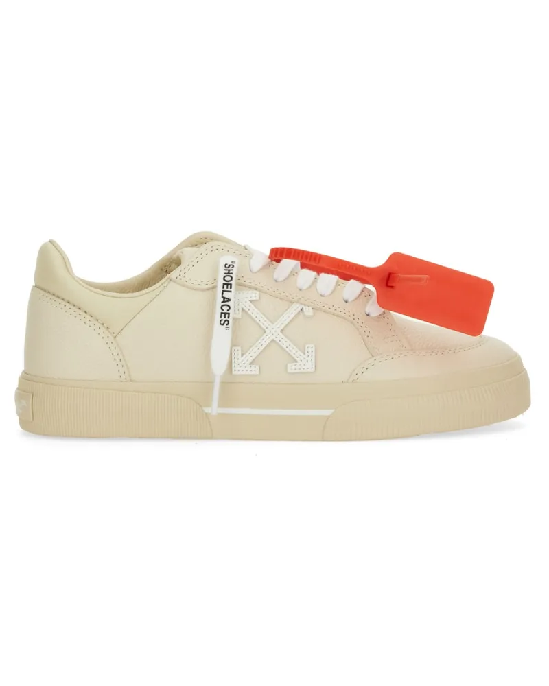OFF-WHITE Aus weißer "niedriger vulkanisierter" Sneaker Beige