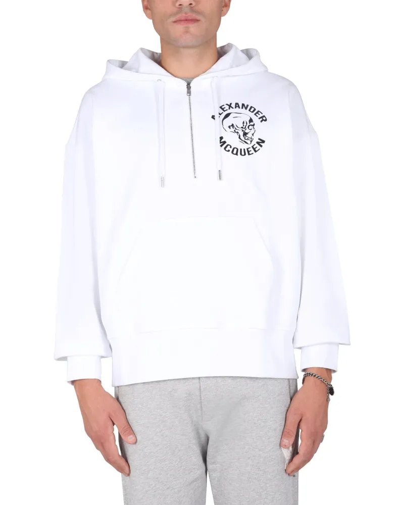Alexander McQueen Alexander Mc Queen "Skull" Sweatshirt White