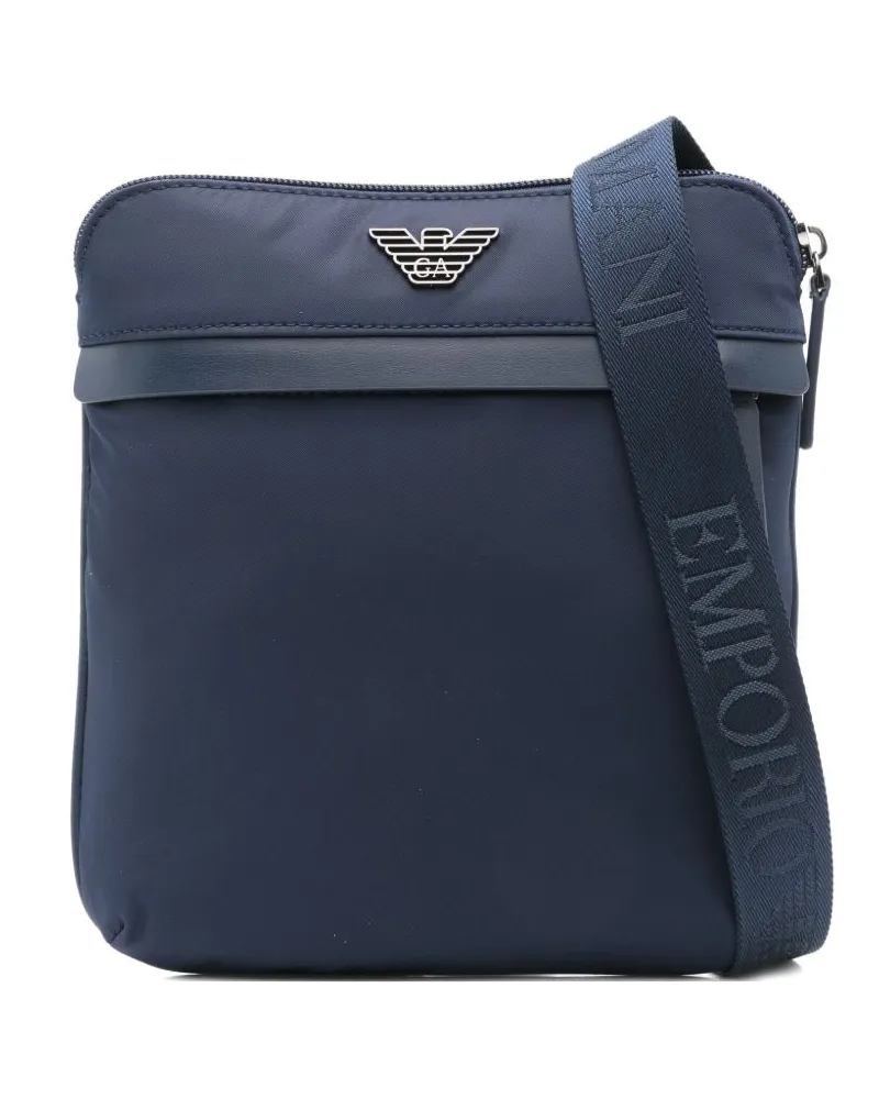 Emporio Armani Nylon Crossbody Bag Blue