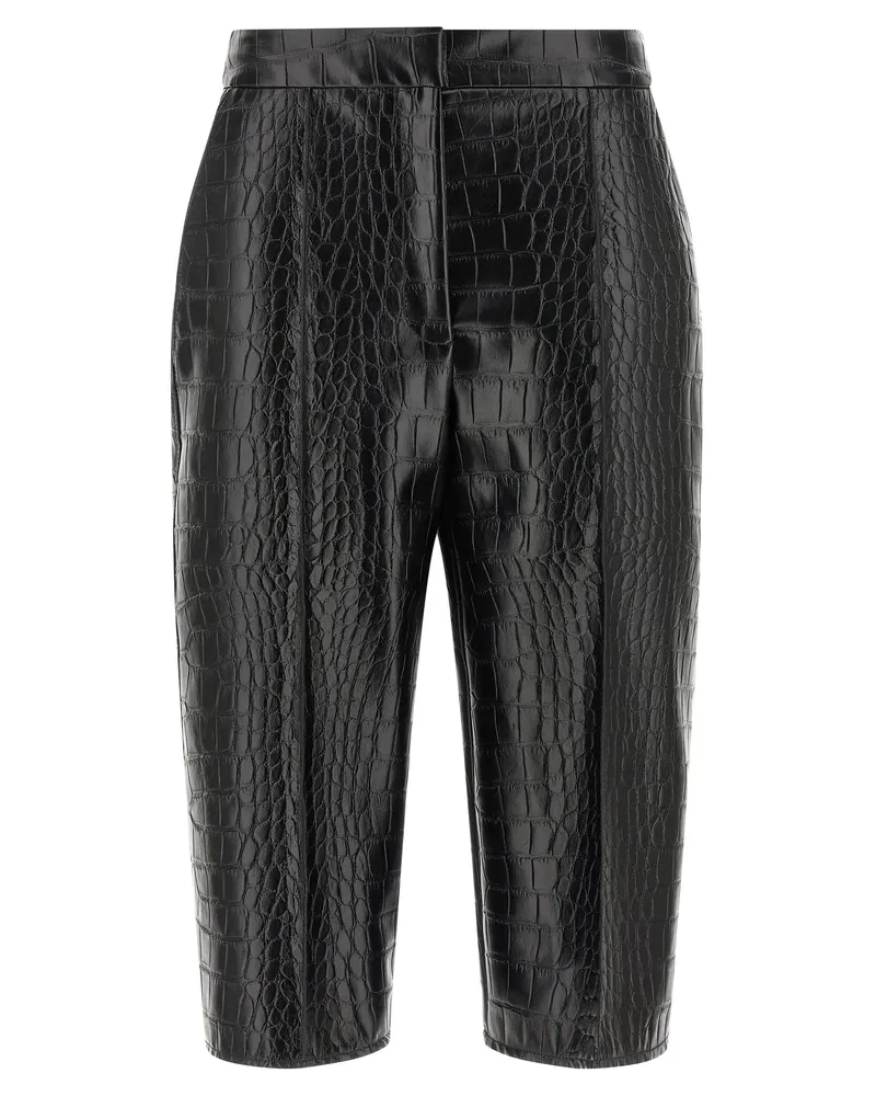Elisabetta Franchi Kokosnuss-Bermudashorts Black