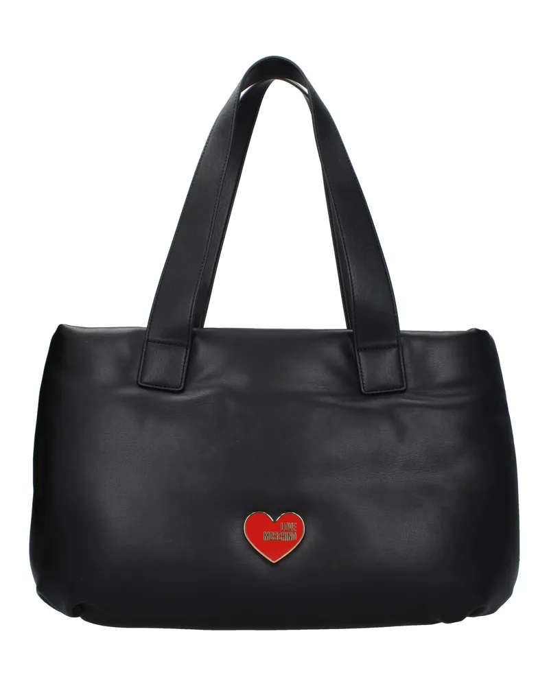 Moschino Damens Umhängetaschen Polyurethan Schwarz -