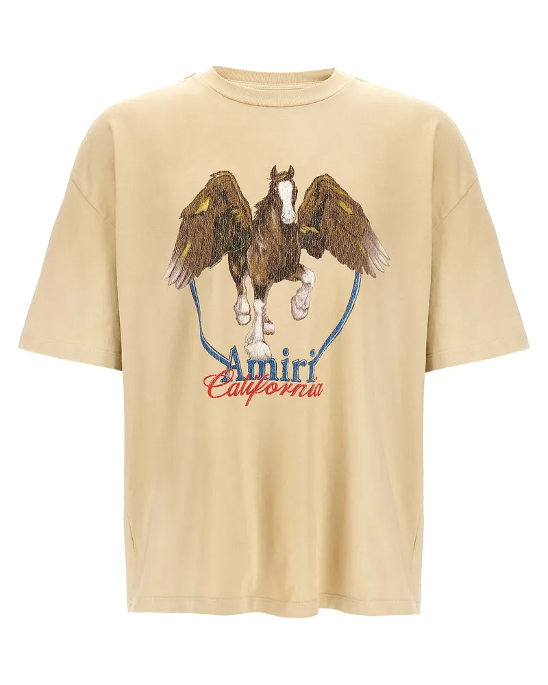 Amiri Pegasus' T -Shirt Gray