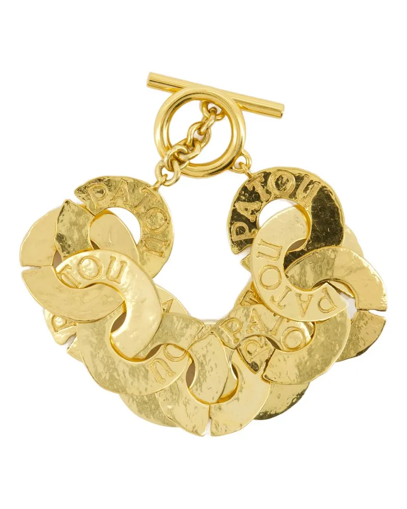 Patou Antikes Münzen Armband  Metall Gold Gold