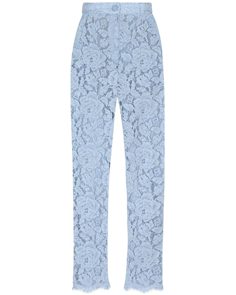 Dolce & Gabbana Cordonetto Spitzenhose Clear
