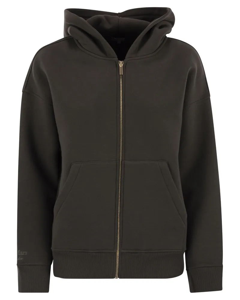 Max Mara Julia Jersey Hoodie Wood