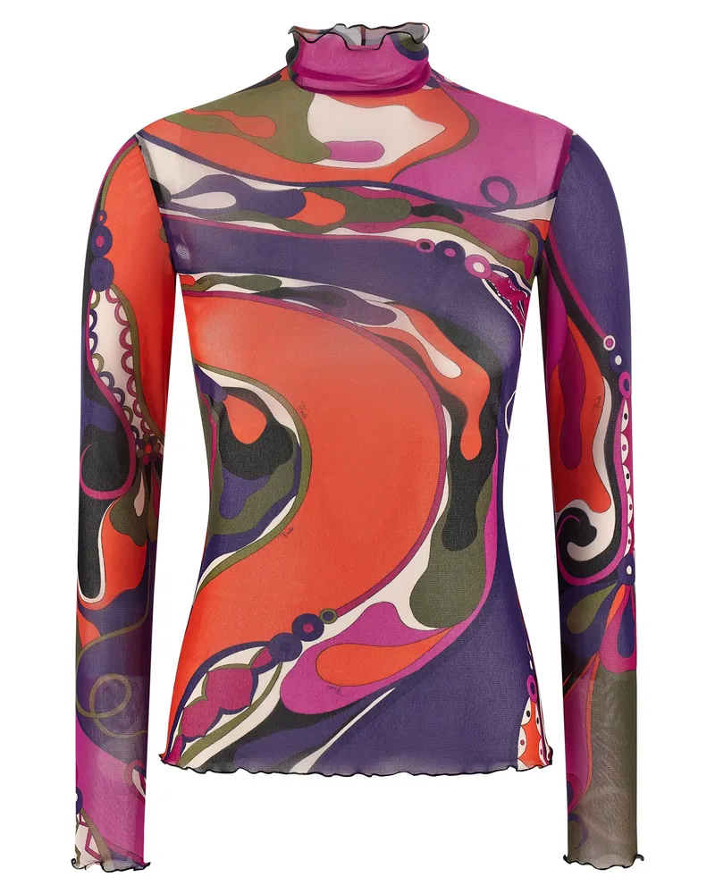 Emilio Pucci Tüllpullover Multicolor