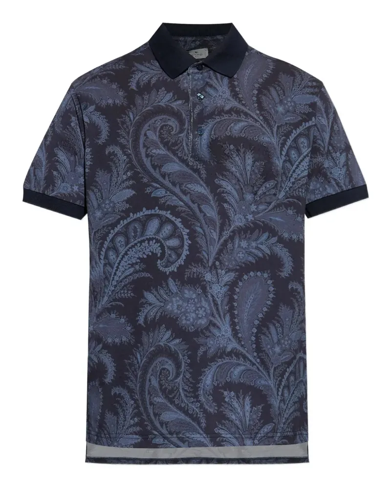 Etro Paisley Print Polo X0883