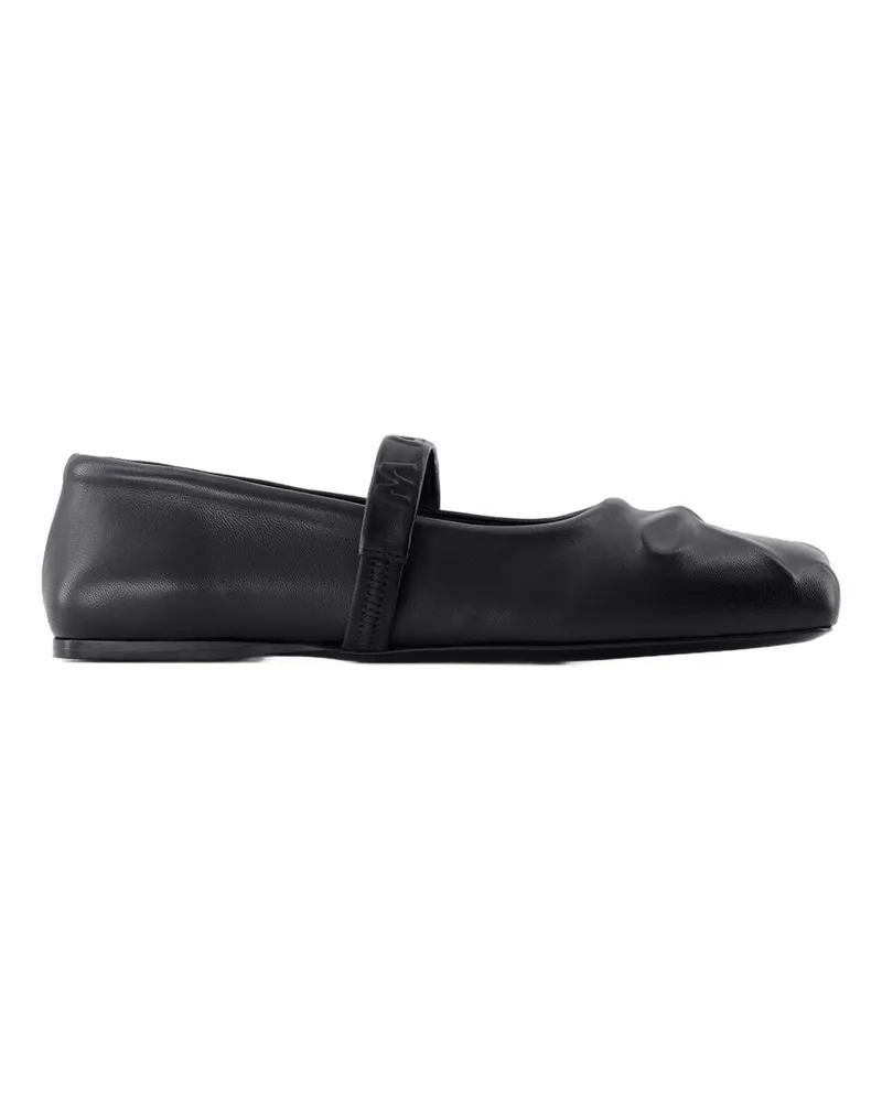 Marni Mary Jane Sneakers  Leder schwarz Black