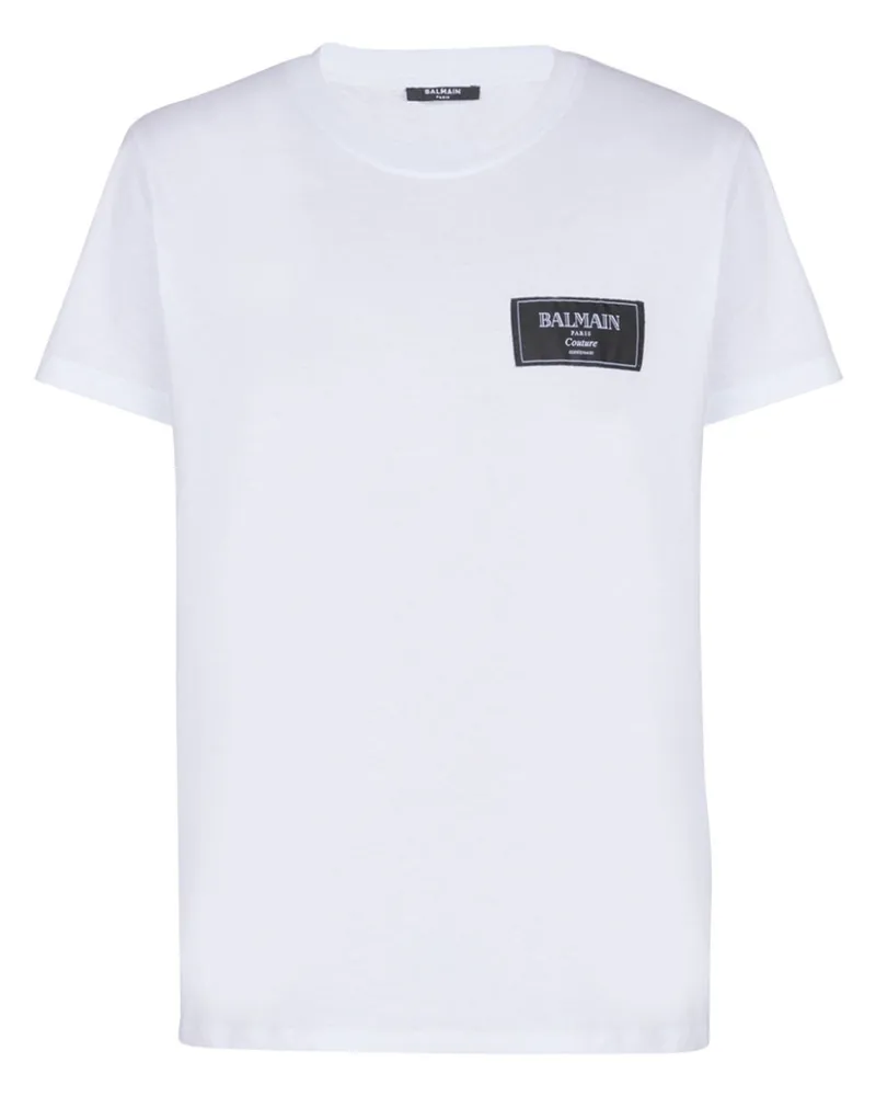 Balmain Coture Etikett T -Shirt 0fa
