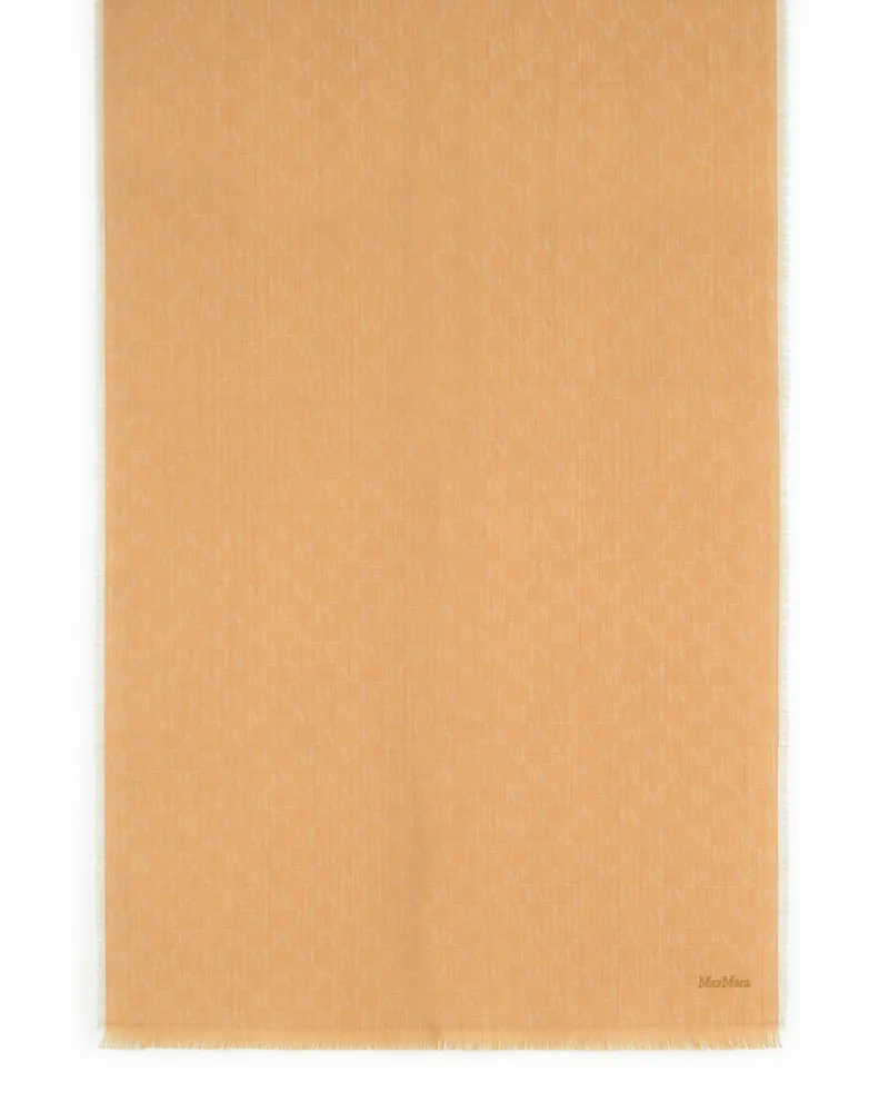 Max Mara Magico' Camel Virgin Wollschal Brown
