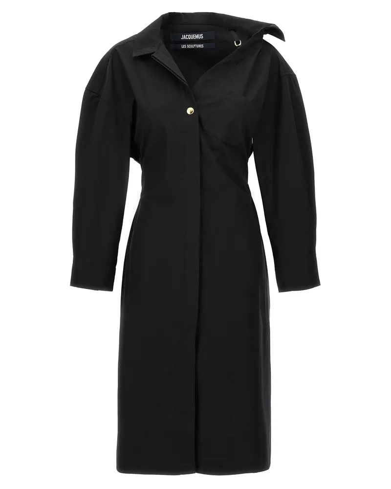 Jacquemus La Robe Chemise' Kleid Black
