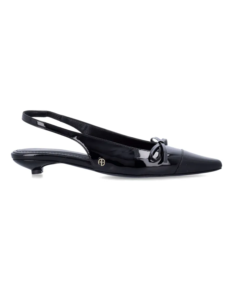 Anine Bing flache Schuhe schwarz Black