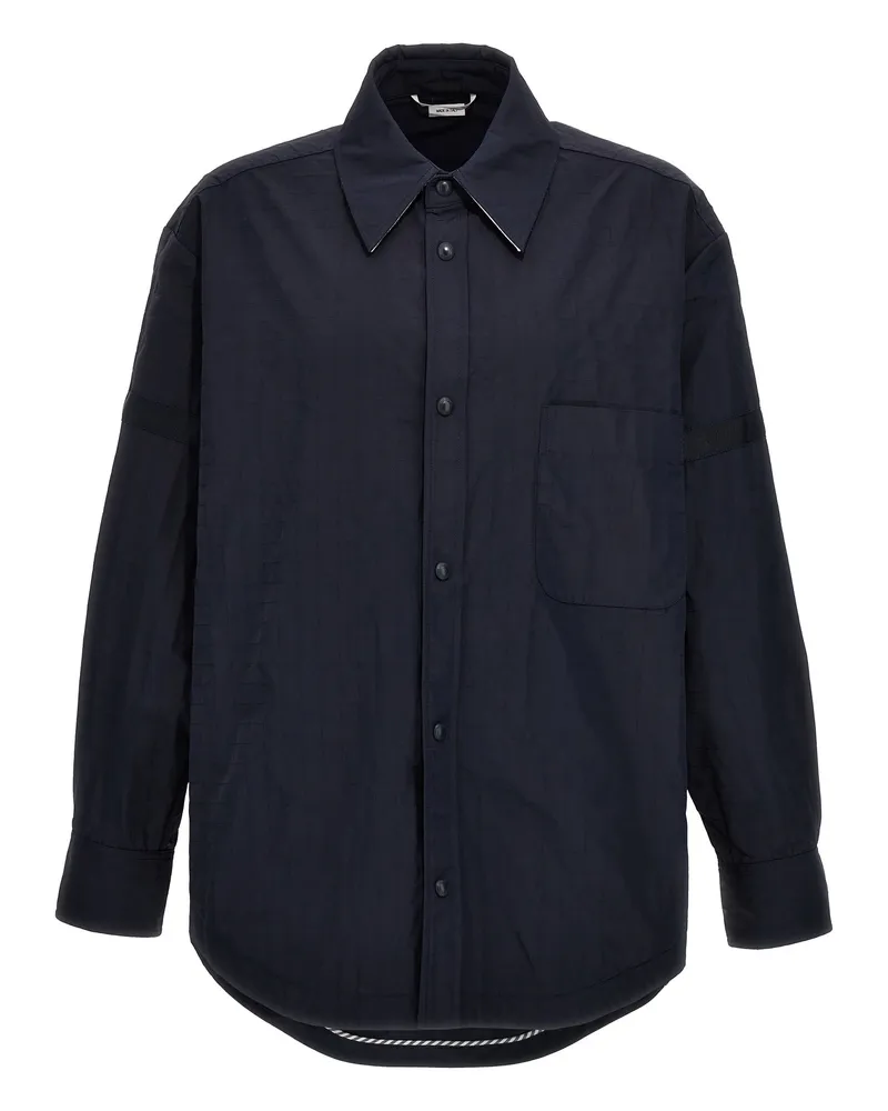 Thom Browne Snap Front' Overshirt Blue
