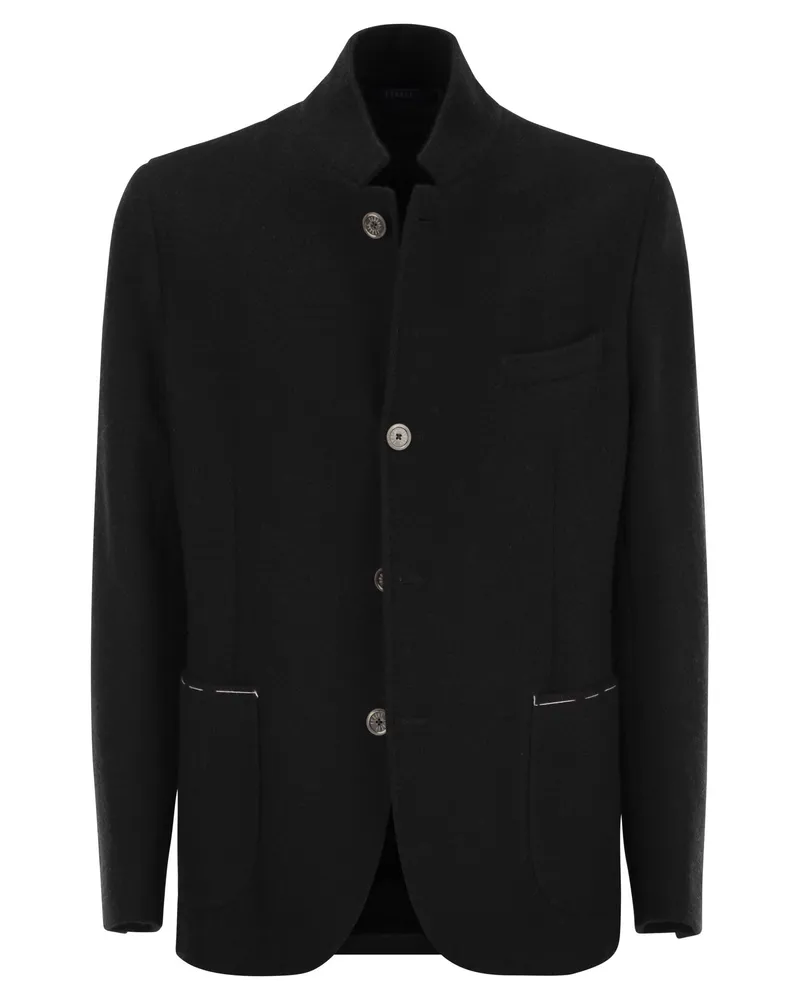 Fedeli Damon Cashmere Blazer Black