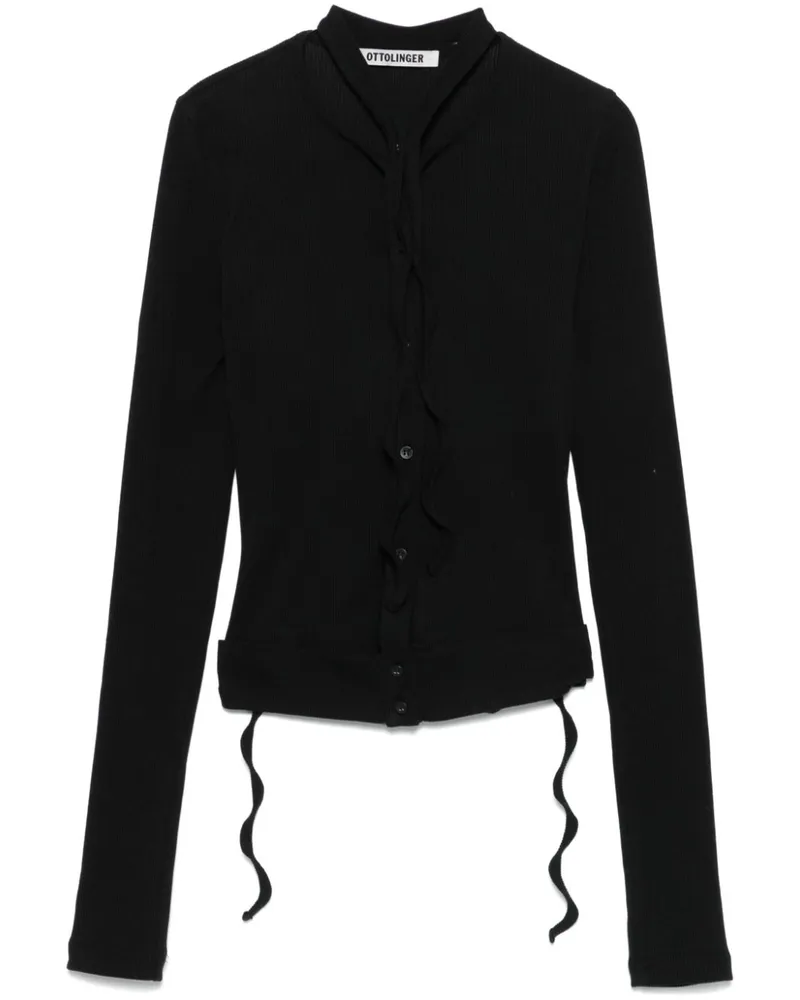 OTTOLINGER Doppelschließung Strickjacke Black