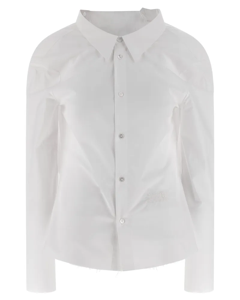 Maison Margiela Besticktes Hemd ���Numeric Signature Mm6 White
