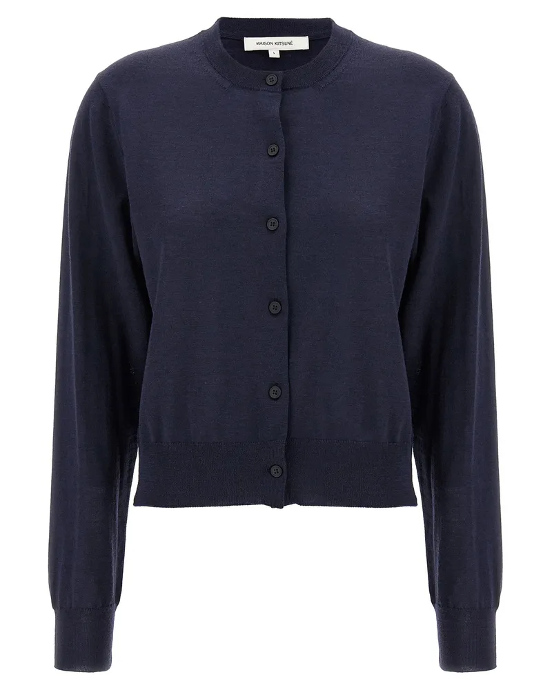 Kitsuné Baby Fox' Strickjacke Blue