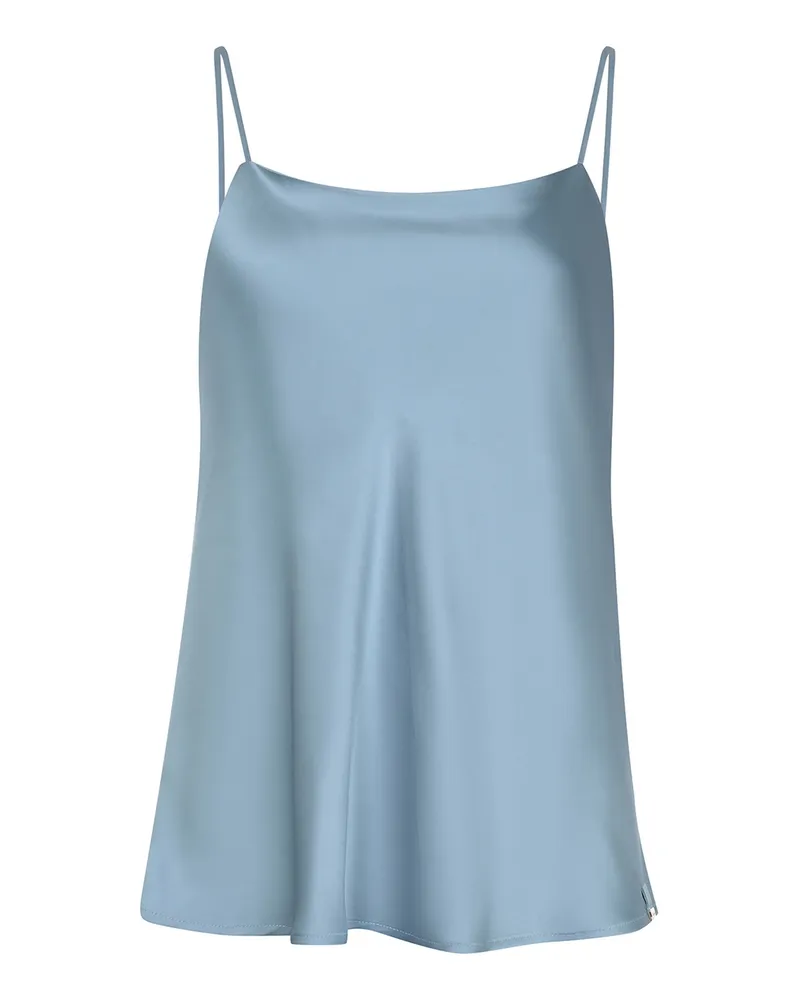Herno Top aus Satin Acqua
