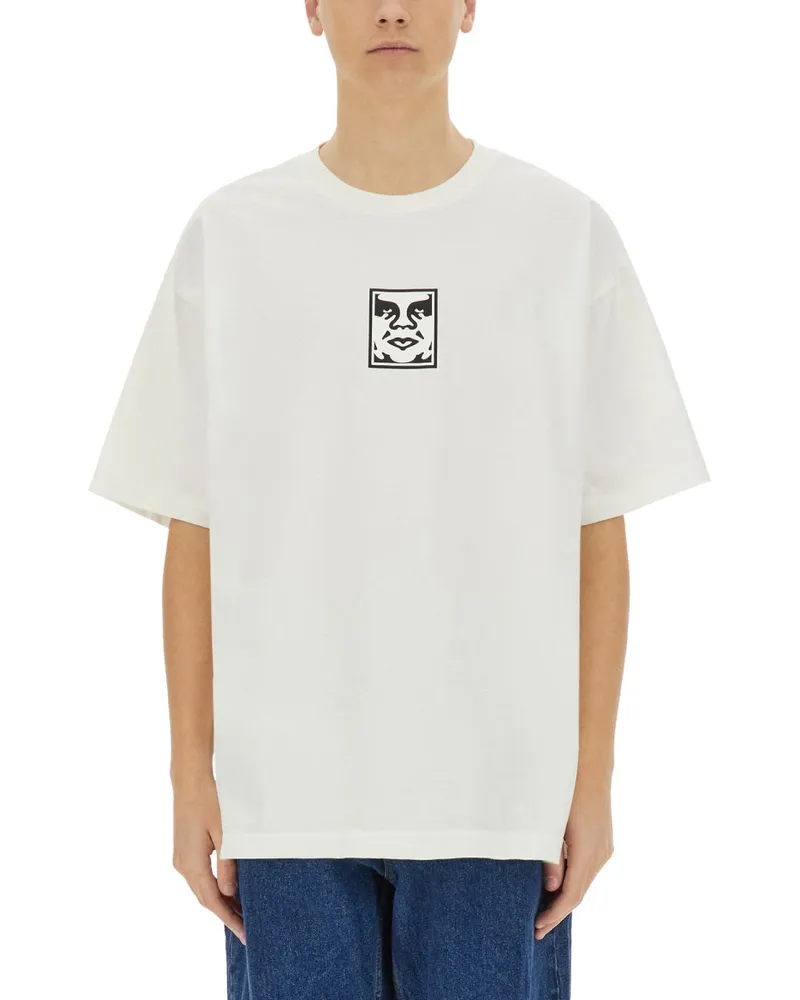 Obey Gehorchen "Icon Face" T -Shirt White