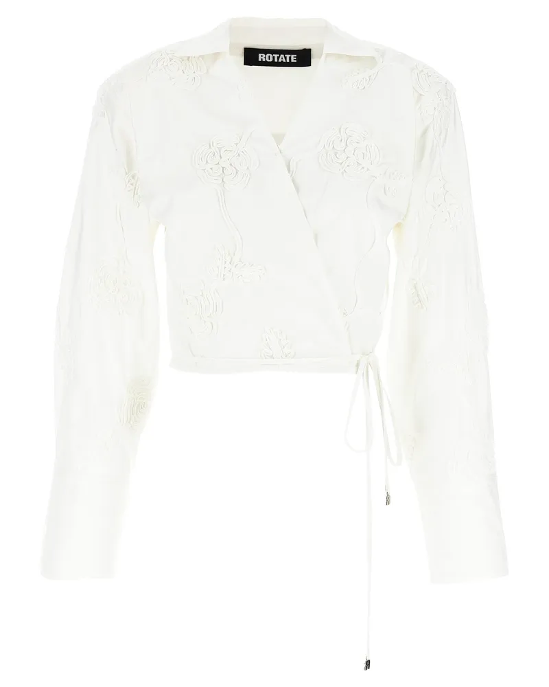 ROTATE Birger Christensen Drehen Sie Birger Christensen "Wrap Cotton" Hemd White