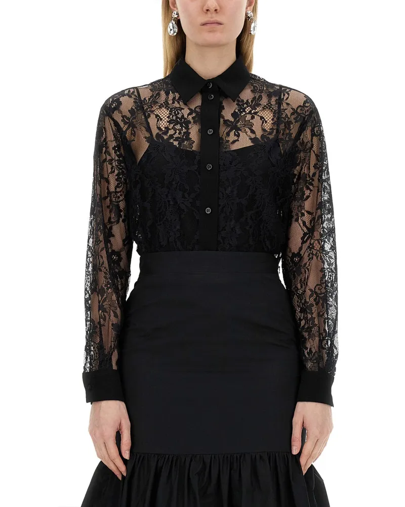 Moschino Spitzenhemd Black