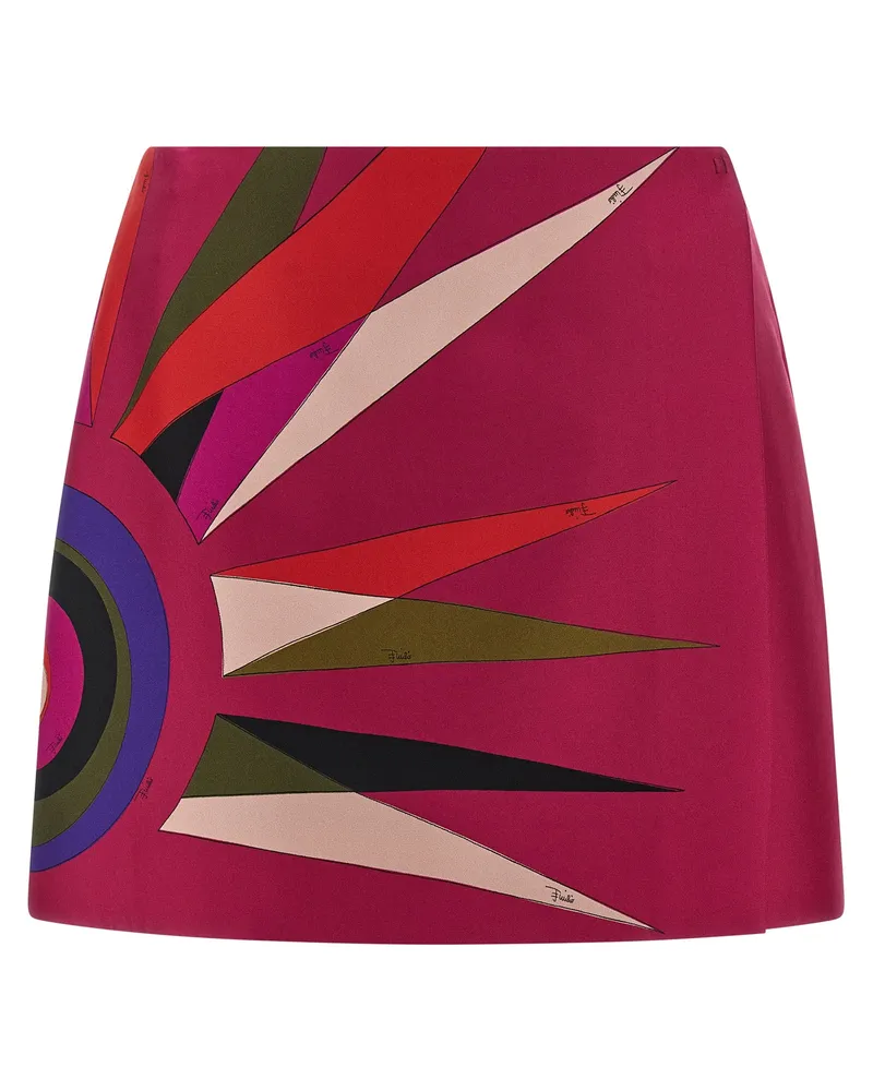 Emilio Pucci Seidenrock Fuchsia
