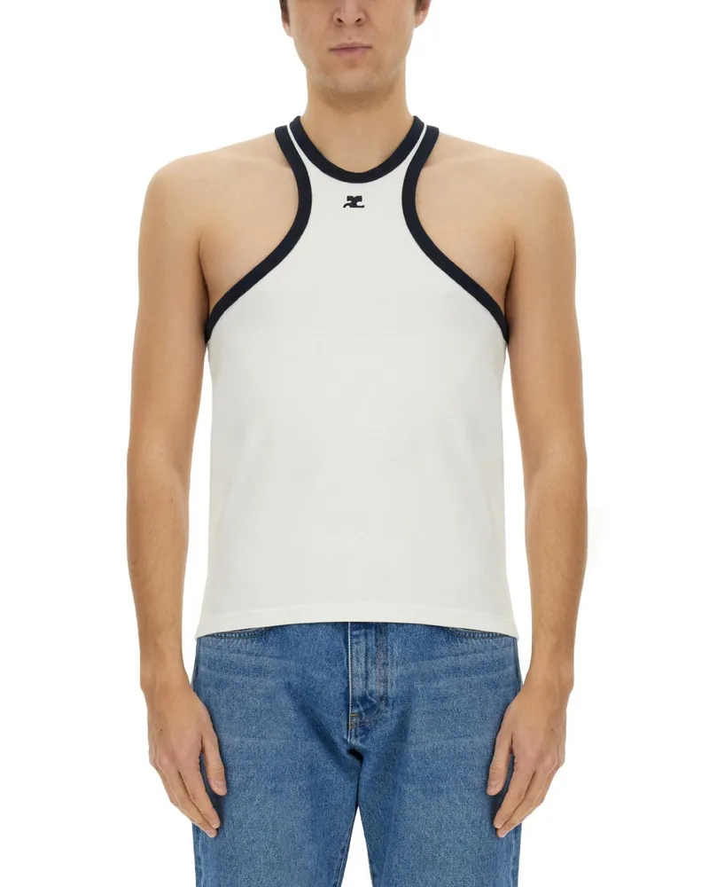 Courrèges Courreves Top "Scuba White